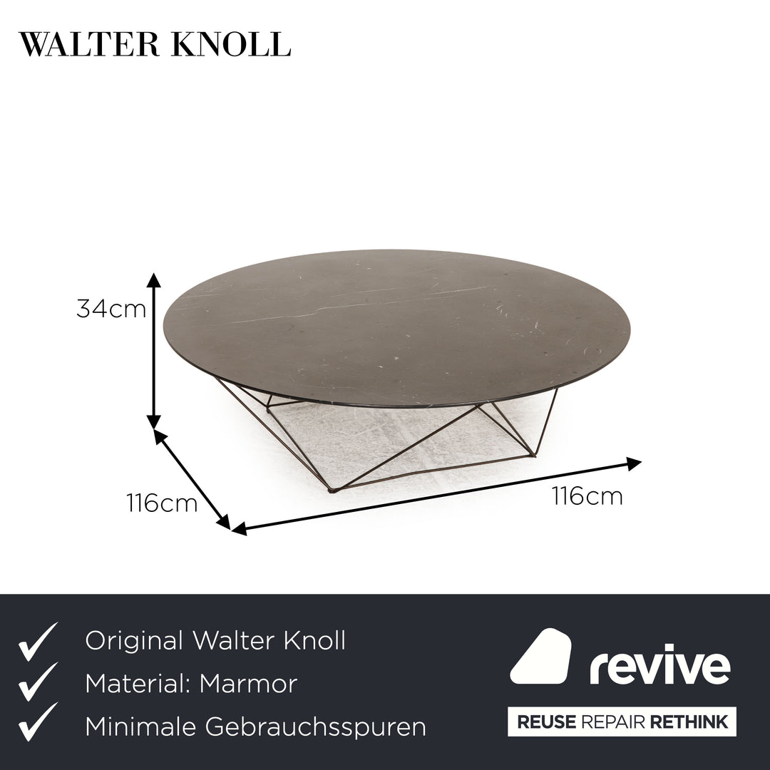 Walter Knoll JOCO Stone 130-T5 marble table black coffee table