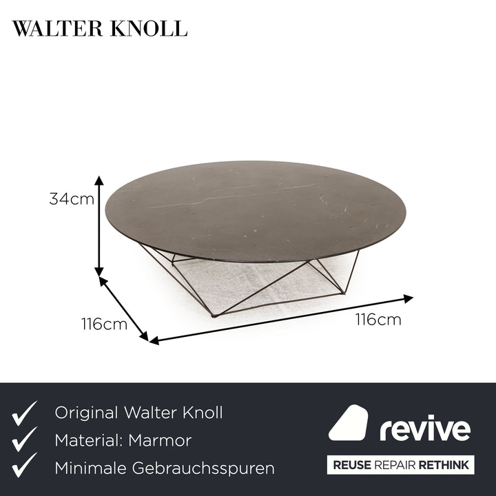 Walter Knoll JOCO Stone 130-T5 marble table black coffee table