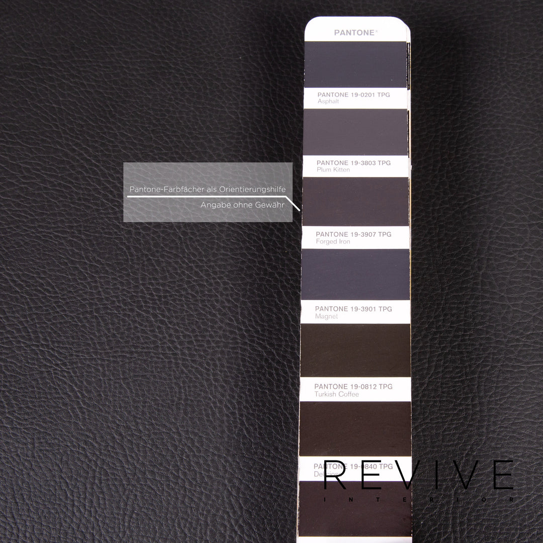 Walter Knoll leather bar stool set anthracite gray 3x chair #15120