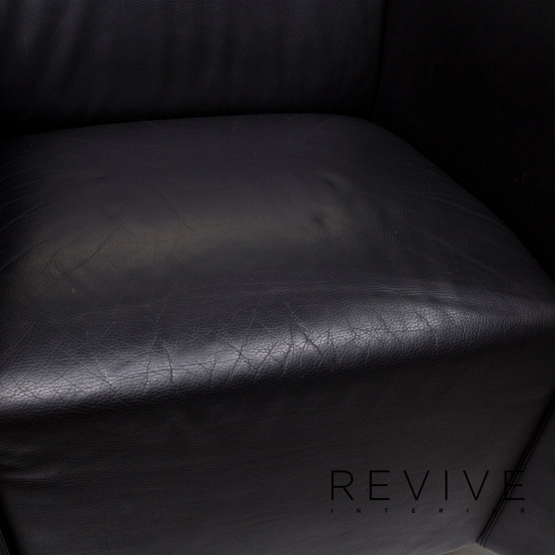 Walter Knoll Leder Sessel Schwarz #13260