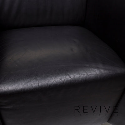Walter Knoll Leder Sessel Schwarz #13260