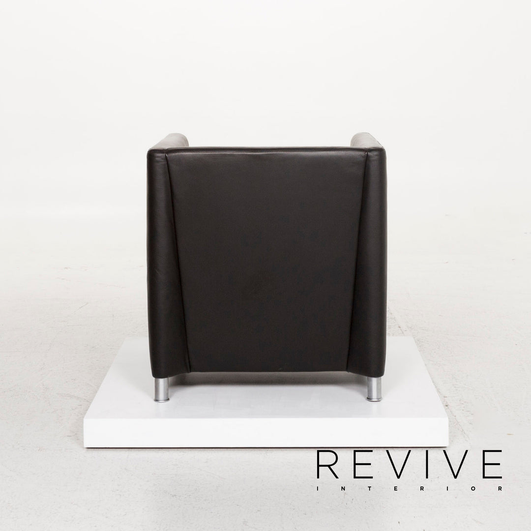 Walter Knoll Leder Sessel Schwarz #13260