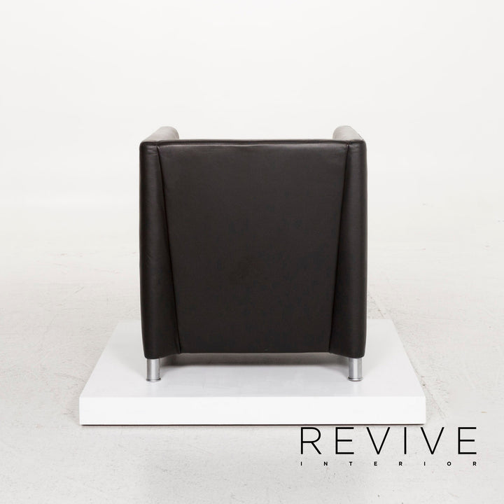 Walter Knoll Leder Sessel Schwarz #13260
