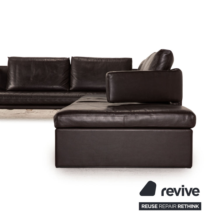 Walter Knoll leather sofa brown brown corner sofa couch function