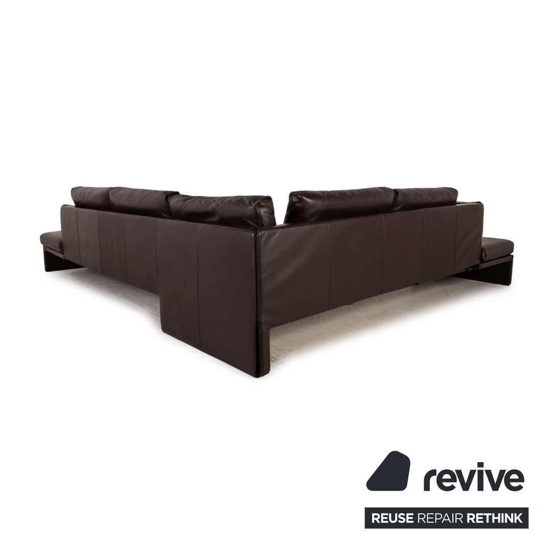 Walter Knoll leather sofa brown brown corner sofa couch function