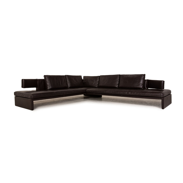 Walter Knoll leather sofa brown brown corner sofa couch function