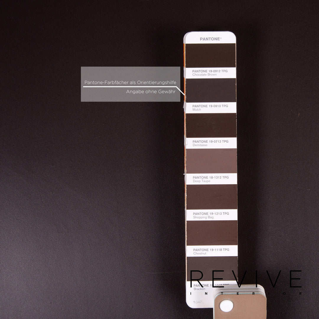 Walter Knoll leather sofa brown dark brown two-seater couch #14608