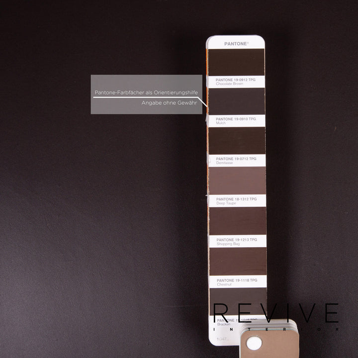 Walter Knoll leather sofa brown dark brown two-seater couch #14608