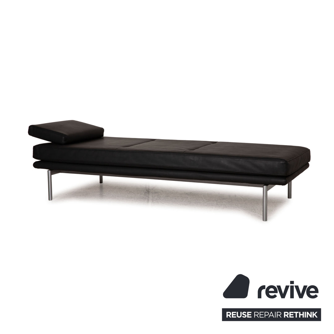 Walter Knoll Living Platform Faux Leather Daybed Black