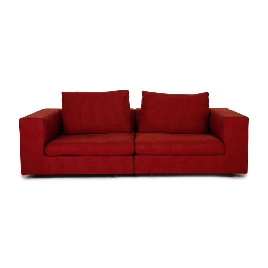 Walter Knoll Living Landscape 750 Stoff Sofa Rot Zweisitzer Couch