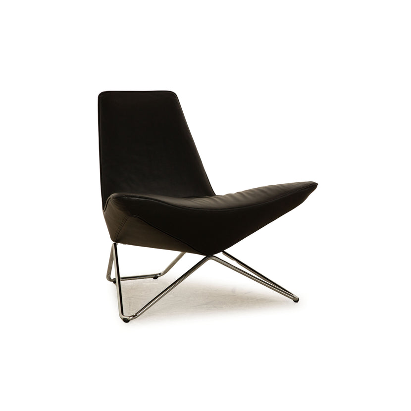 Walter Knoll MyCHAIR Leather Armchair Black Lounge Chair