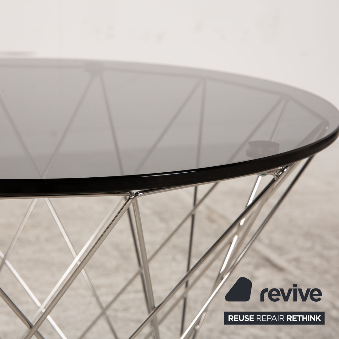 Walter Knoll Oota Glass Metal Coffee Table Black Side Table