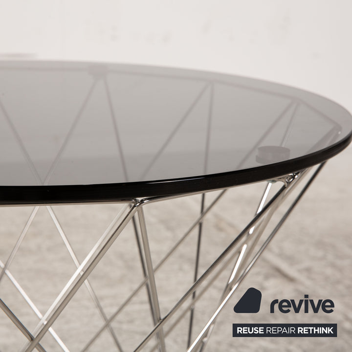 Walter Knoll Oota Glass Metal Coffee Table Black Side Table