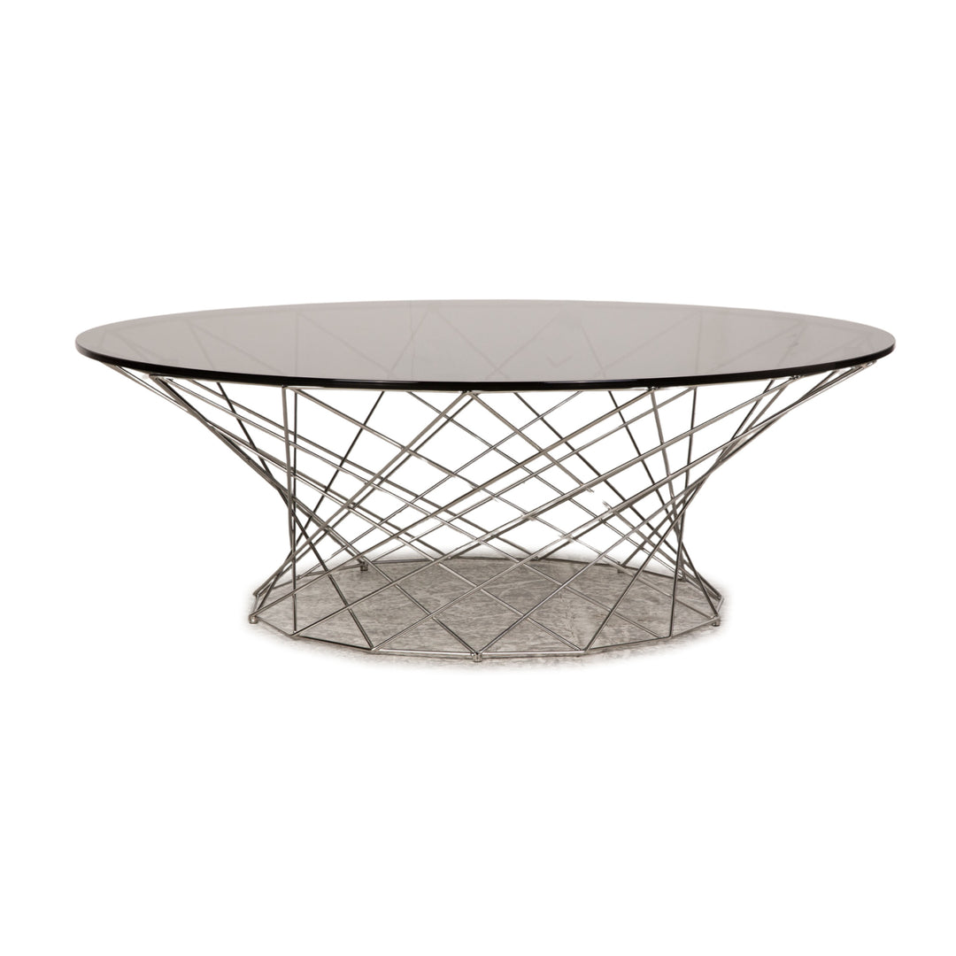 Walter Knoll Oota Glass Metal Coffee Table Black