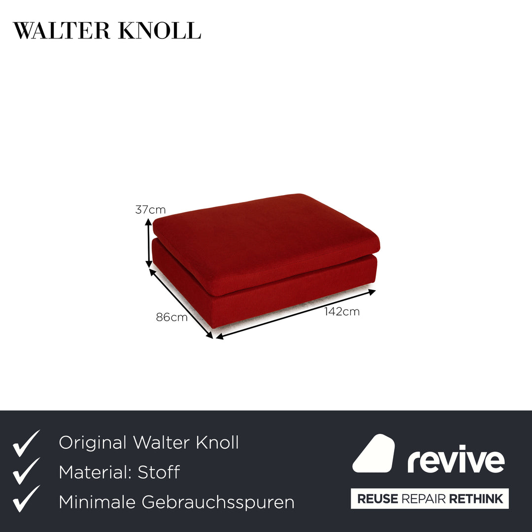 Walter Knoll Space Fabric Stool Red