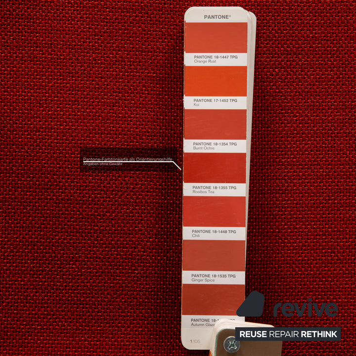 Walter Knoll Space Fabric Stool Red