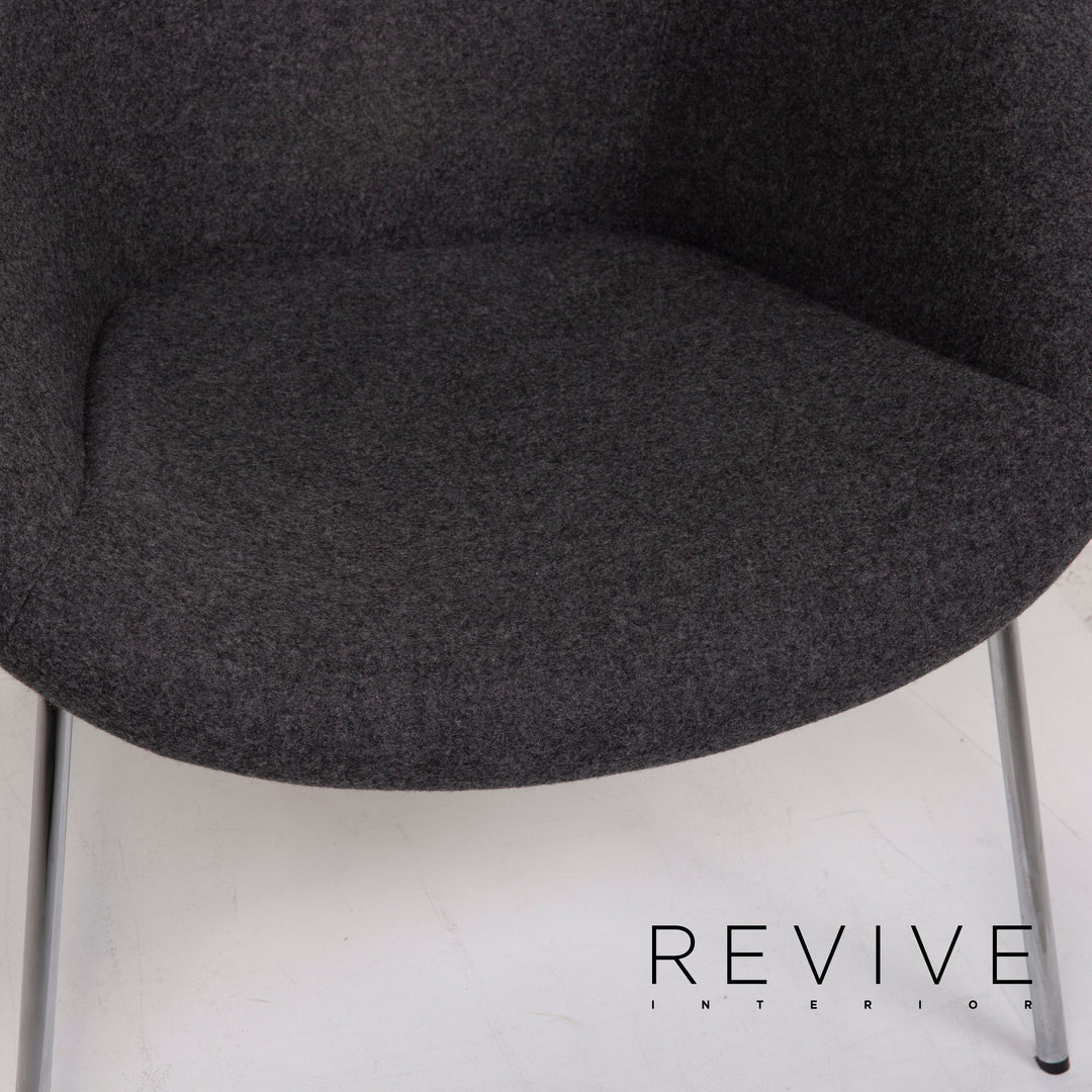Walter Knoll fabric armchair anthracite #15276