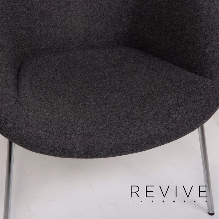 Walter Knoll fabric armchair anthracite #15276
