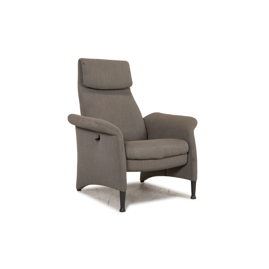 Walter Knoll fabric armchair gray relaxation function
