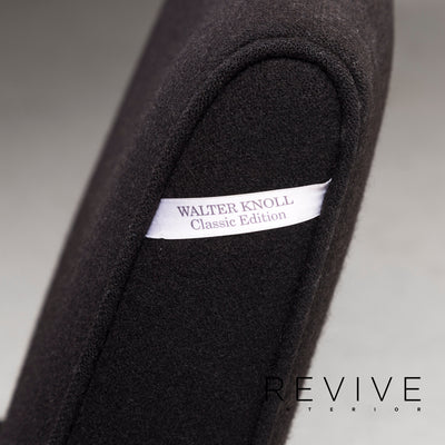 Walter Knoll Stoff Sessel Schwarz Stuhl #12633
