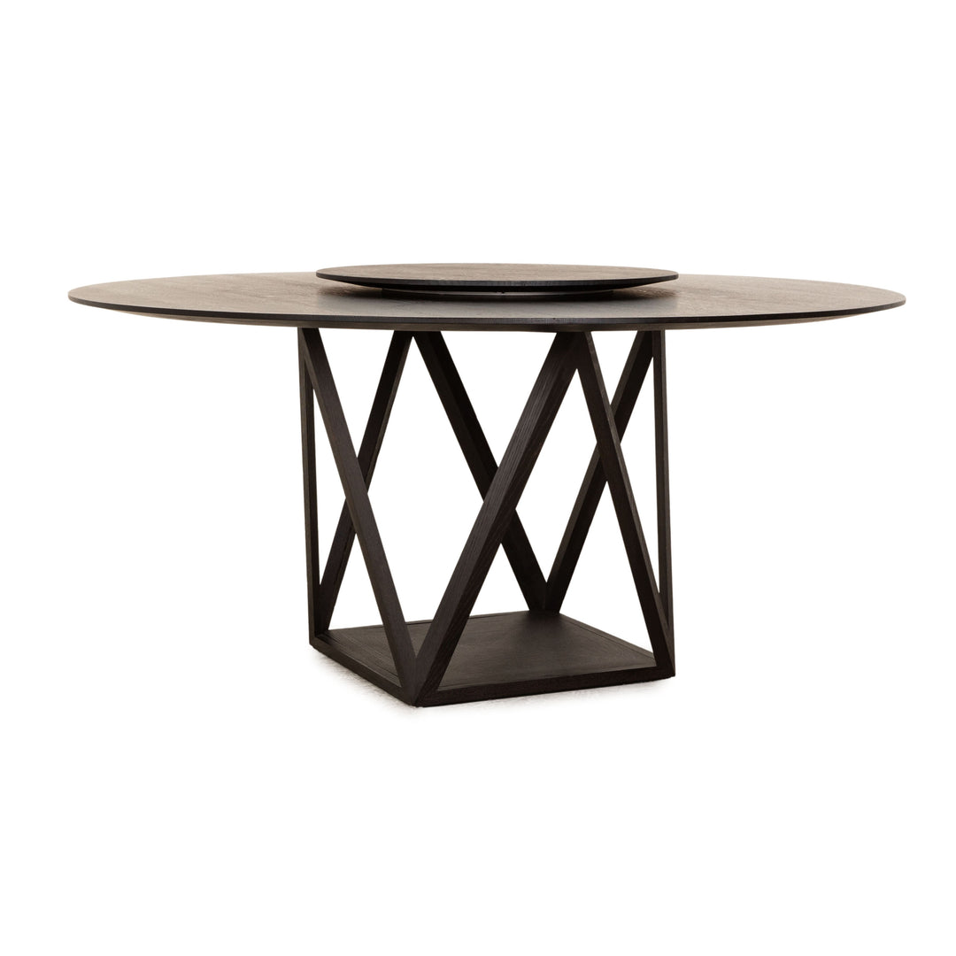 Walter Knoll Tabu Holz Esstisch Schwarz Eiche Massiv 160 x 75 cm