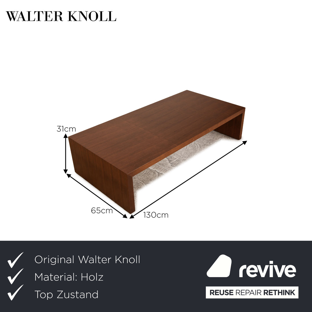 Walter Knoll Together wooden coffee table brown