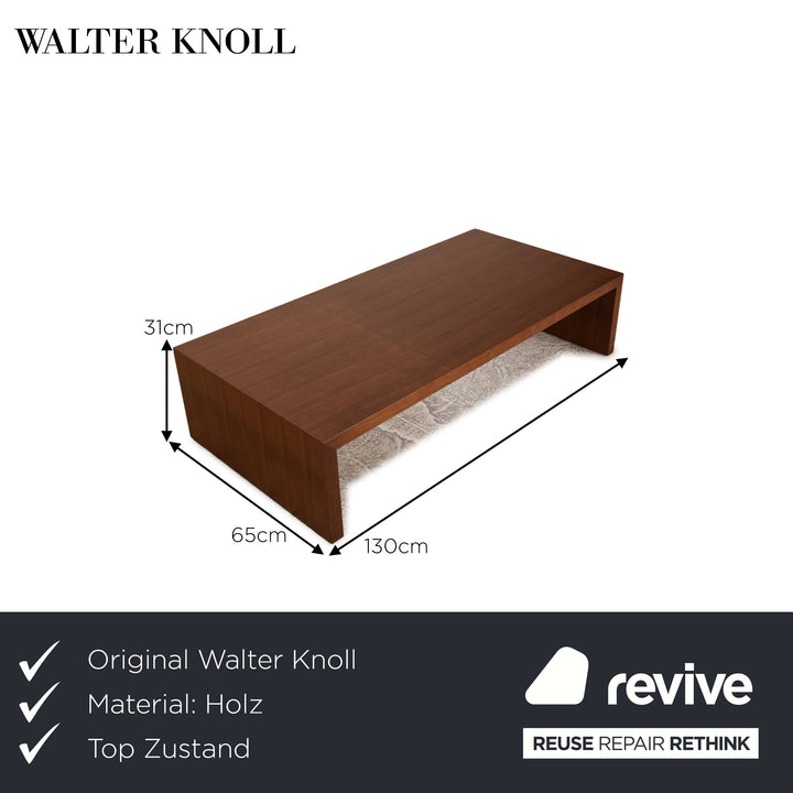 Walter Knoll Together wooden coffee table brown