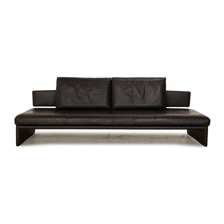 Walter Knoll Together leather three-seater anthracite sofa couch manual function