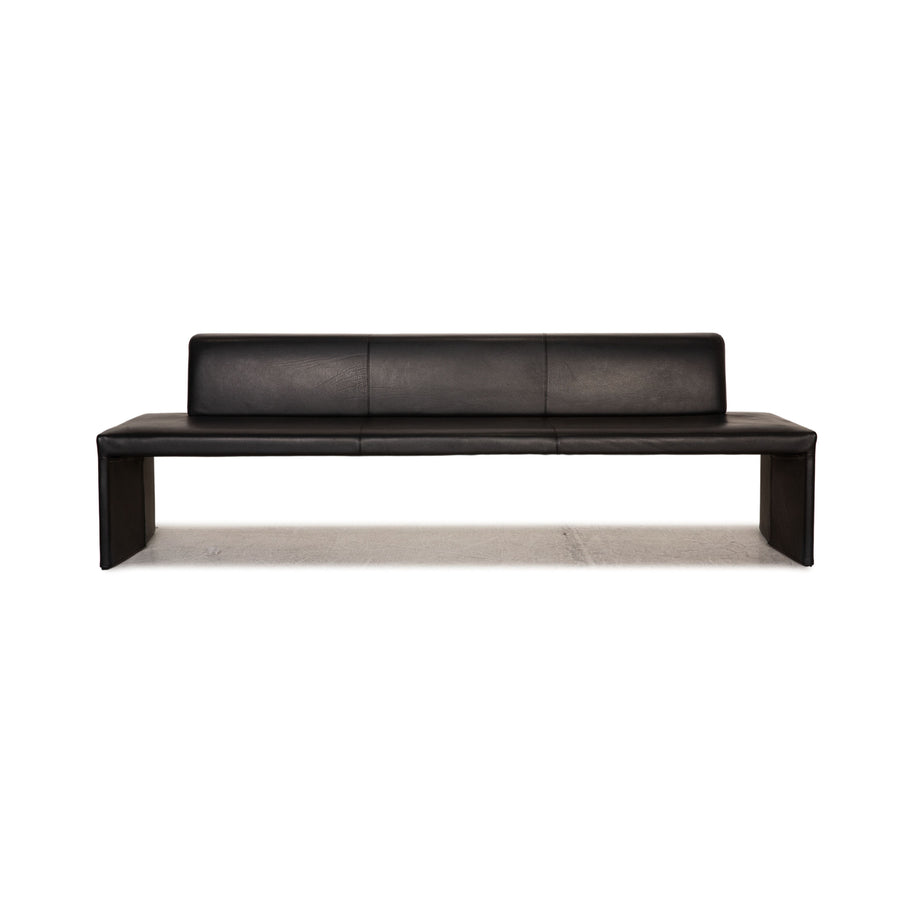 Walter Knoll Together Leather Sofa Black Bench Couch