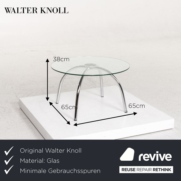 Walter Knoll Vostra Glas Couchtisch Rund Tisch #13395