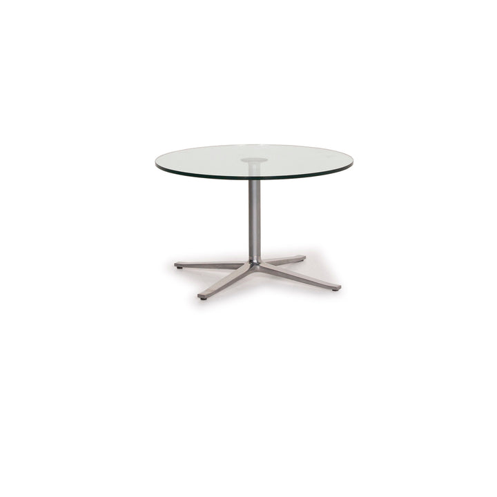 Walter Knoll X-Table Glas Tisch Silber Couchtisch #15576
