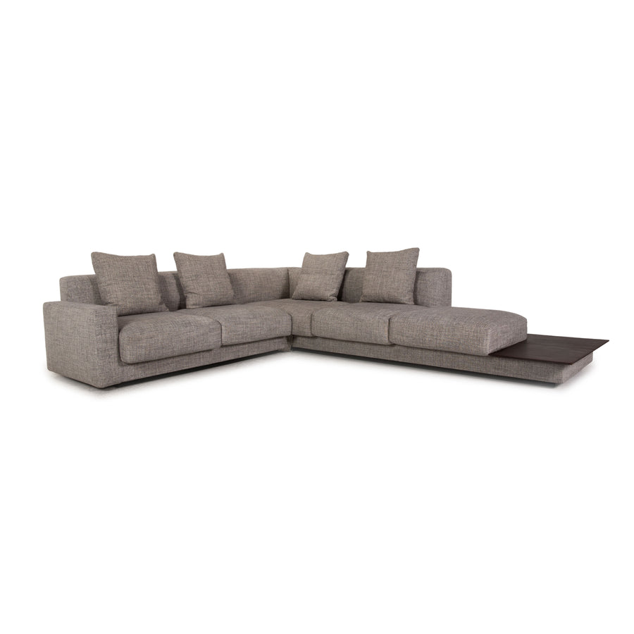 Walter Knoll Yuuto Fabric Sofa Gray Corner Sofa Couch