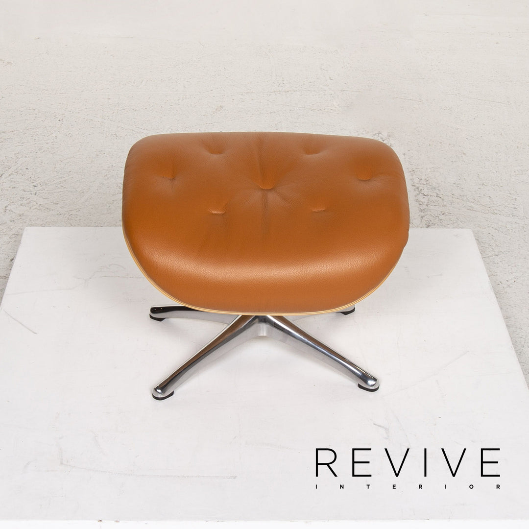 Who's Perfect Bianca Leather Armchair incl. Stool Cognac Brown Relaxation Function Relaxation Armchair #13365