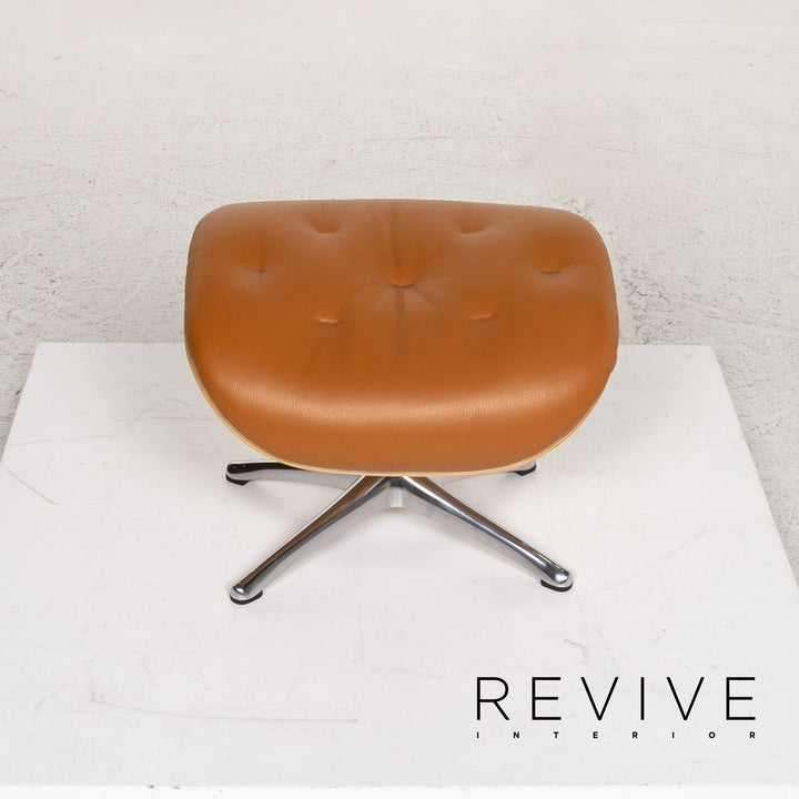 Who's Perfect Bianca Leather Armchair incl. Stool Cognac Brown Relaxation Function Relaxation Armchair #13365