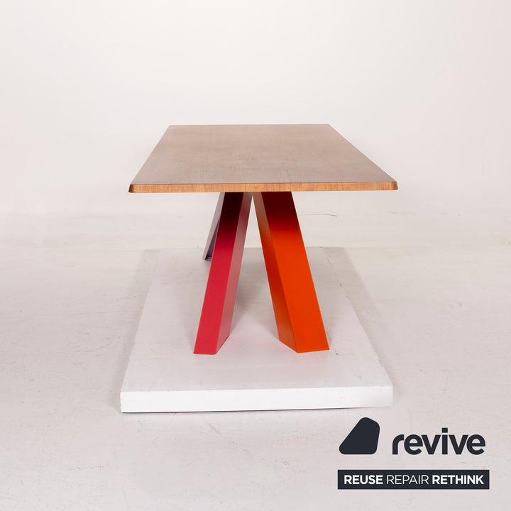 Who's Perfect Bonaldo Wood Table Brown Dining Table Colorful #14988