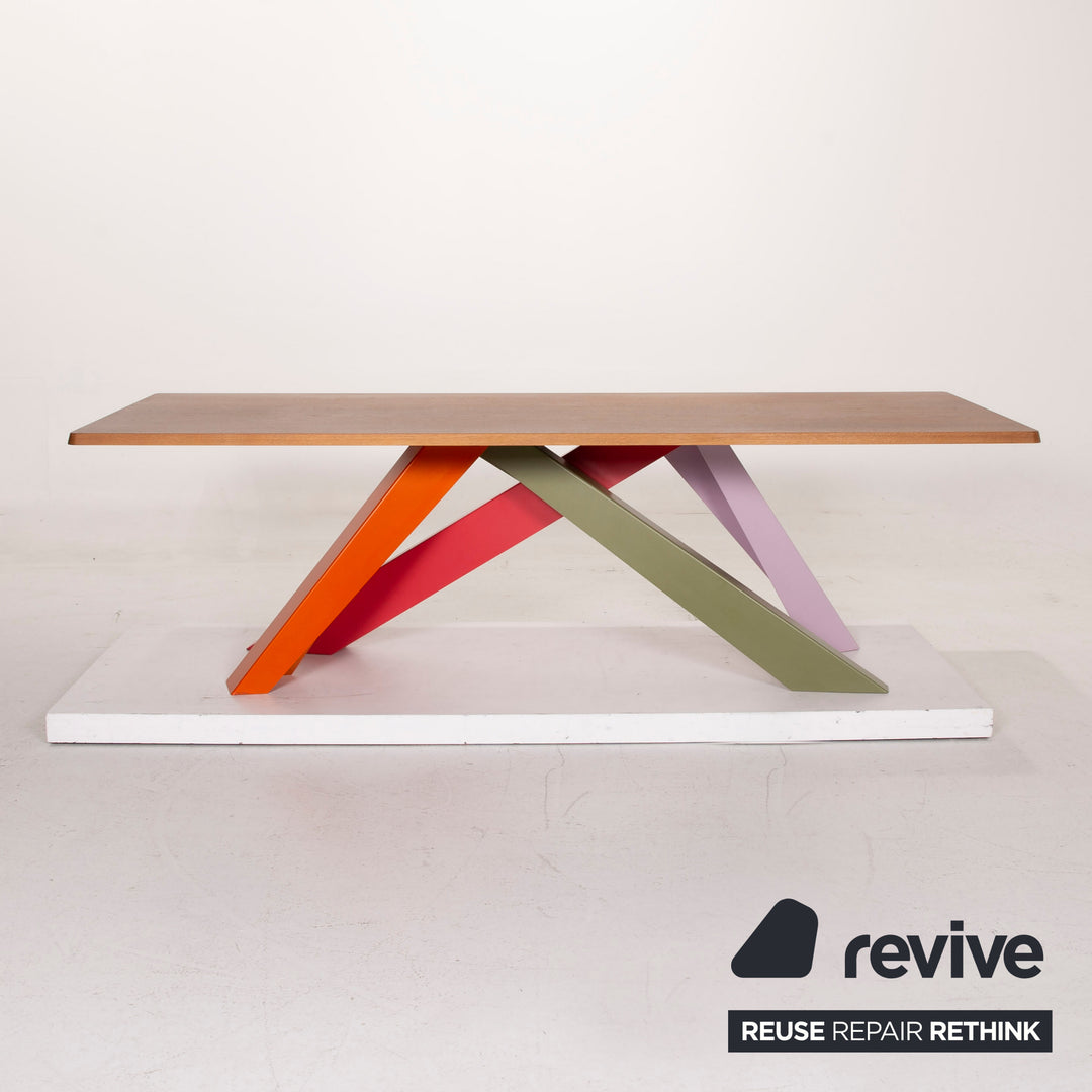 Who's Perfect Bonaldo Wood Table Brown Dining Table Colorful #14988