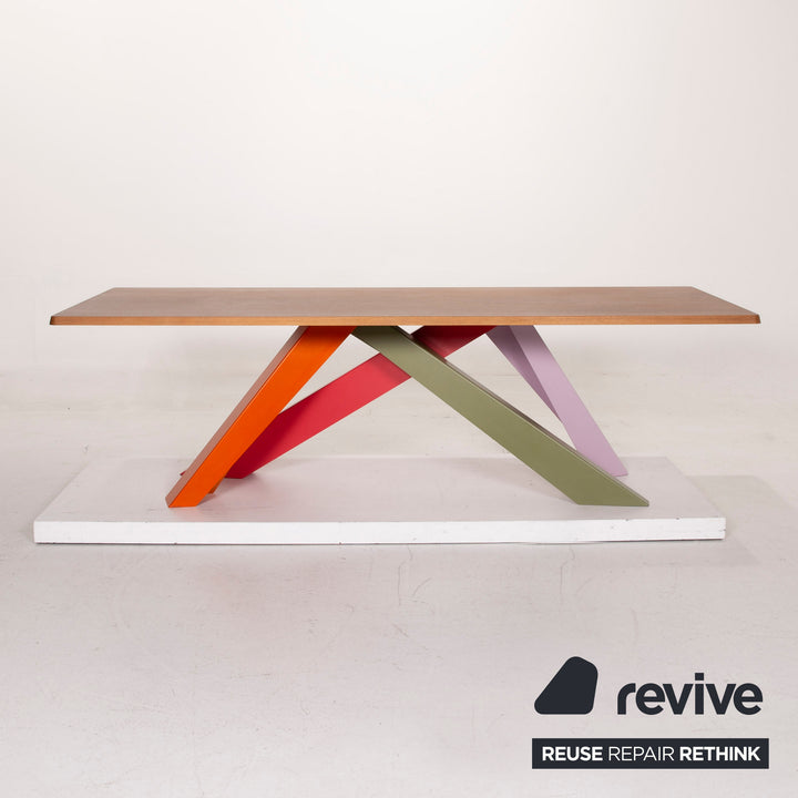 Who's Perfect Bonaldo Wood Table Brown Dining Table Colorful #14988