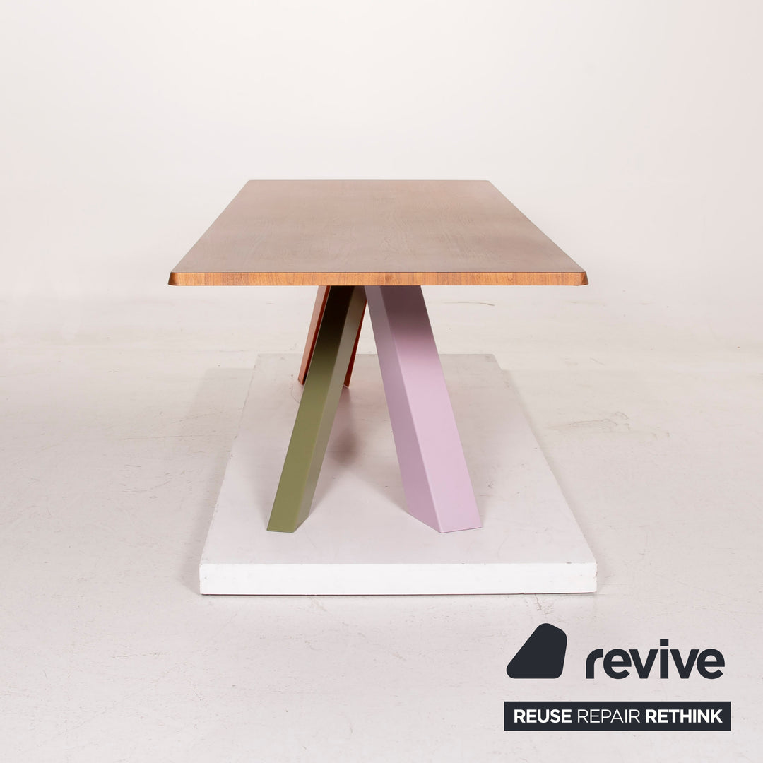 Who's Perfect Bonaldo Wood Table Brown Dining Table Colorful #14988