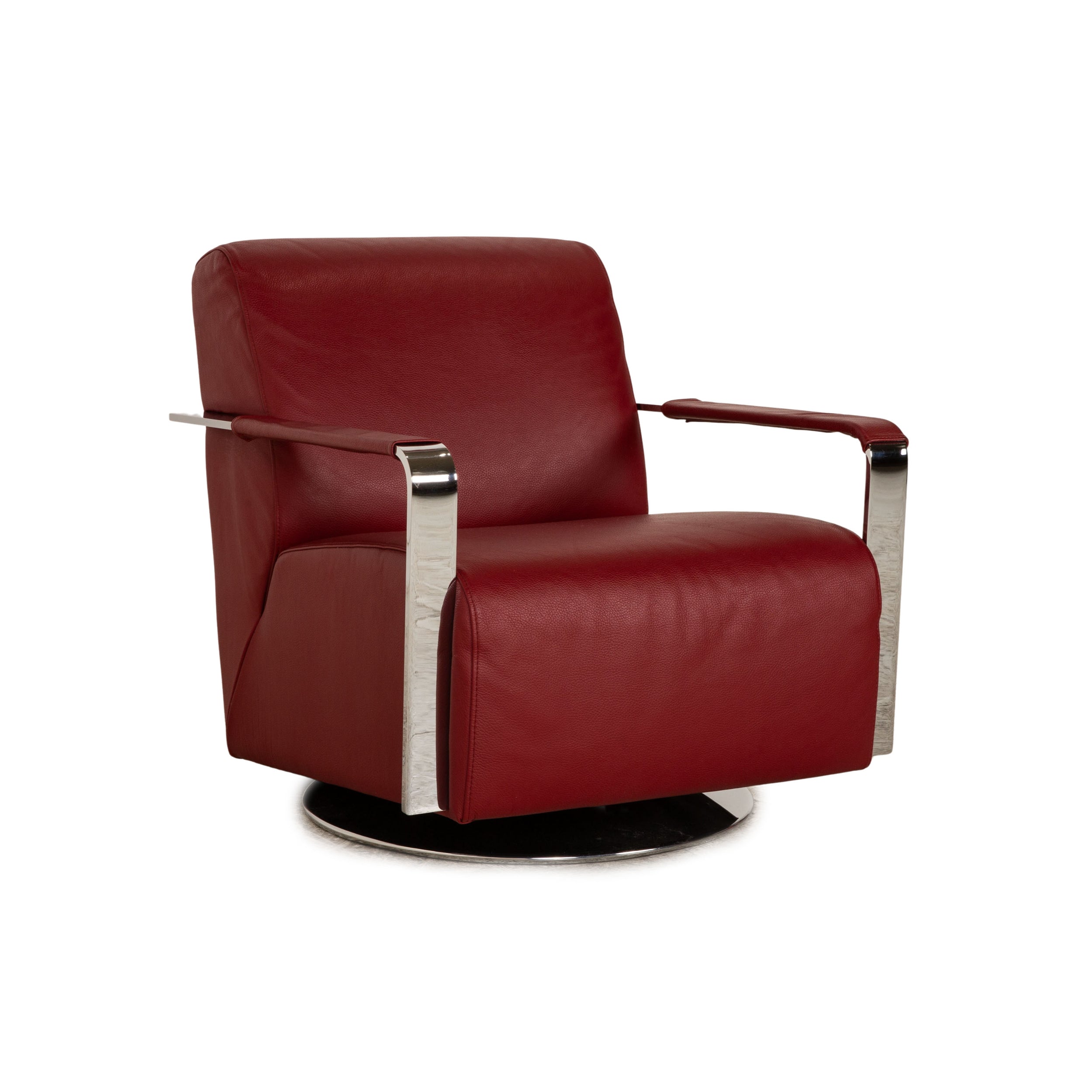 Who's Perfect Sessel Elle Rot Leder - 2. Hand - Revive.de