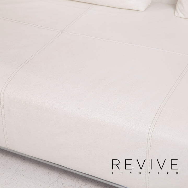 Who's Perfect Granada Leather Sofa White Corner Sofa #14753