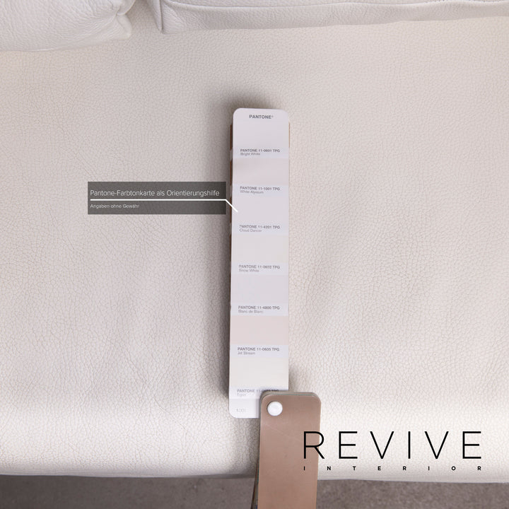 Who's Perfect Granada Leather Sofa White Corner Sofa #14753