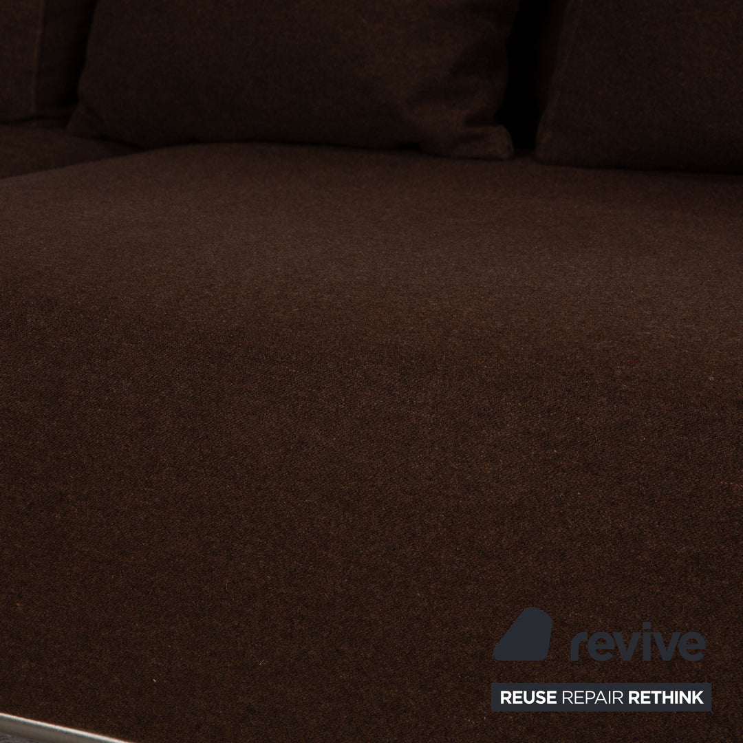 Who's Perfect Granada Fabric Corner Sofa Brown Sofa Couch