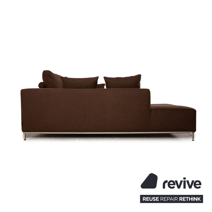 Who's Perfect Granada Fabric Corner Sofa Brown Sofa Couch
