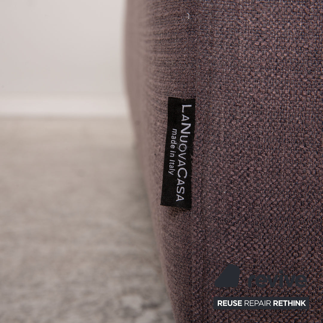 Who's Perfect Granada Fabric Corner Sofa Gray Purple Sofa Couch