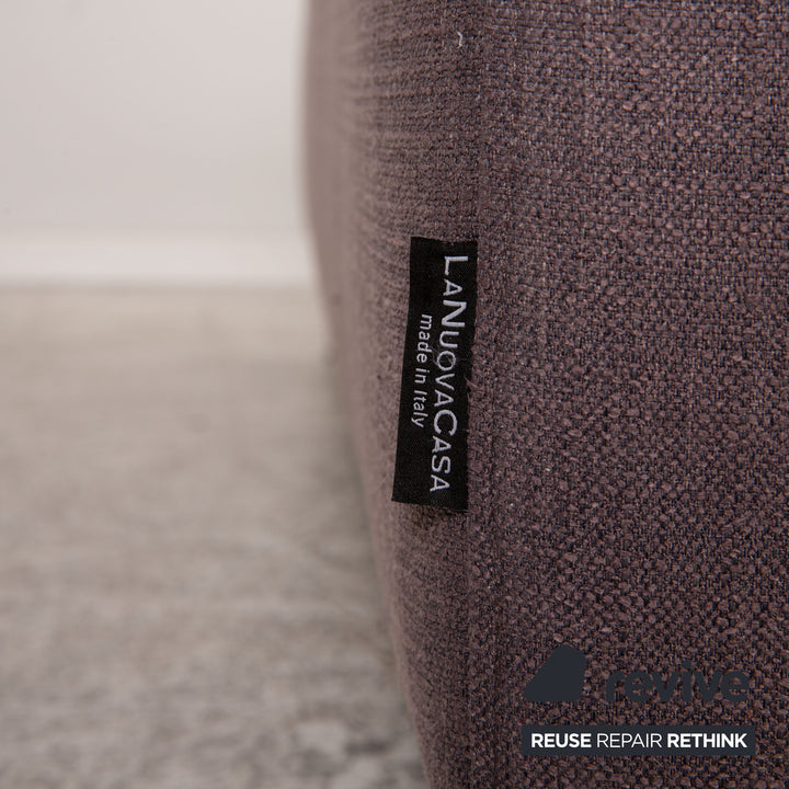 Who's Perfect Granada Fabric Corner Sofa Gray Purple Sofa Couch