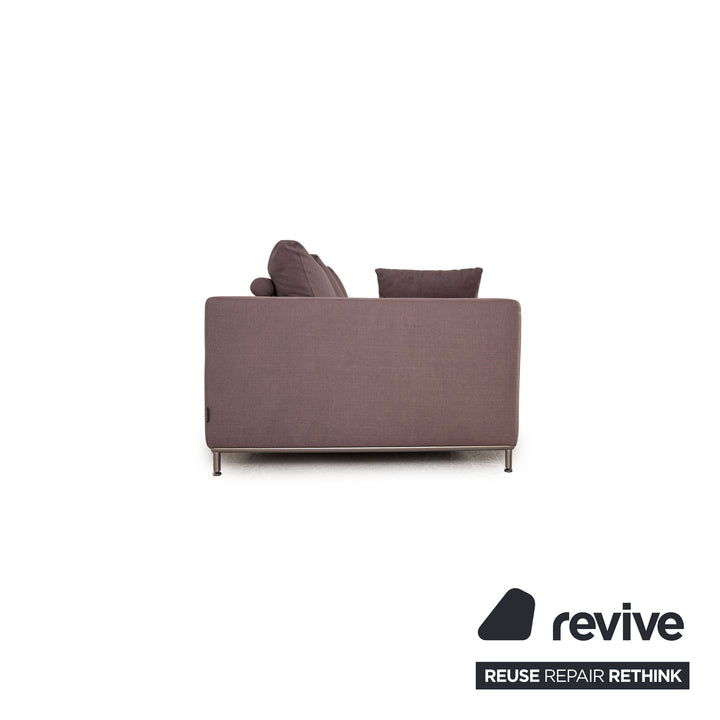 Who's Perfect Granada Fabric Corner Sofa Gray Purple Sofa Couch