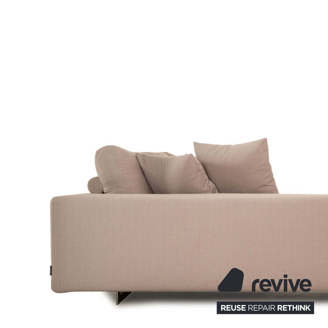 Who's Perfect LED Fabric Corner Sofa Gray Recamiere Left Sofa Couch