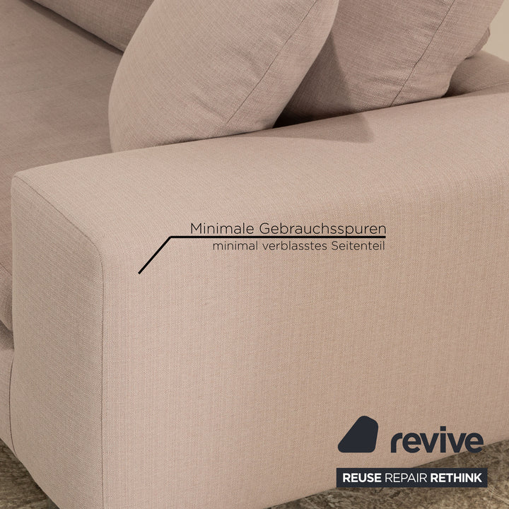 Who's Perfect LED Fabric Corner Sofa Gray Recamiere Left Sofa Couch