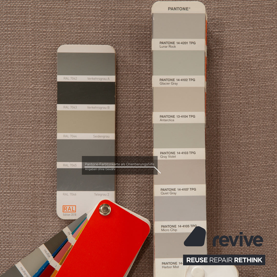 Who's Perfect LED Fabric Corner Sofa Gray Recamiere Left Sofa Couch