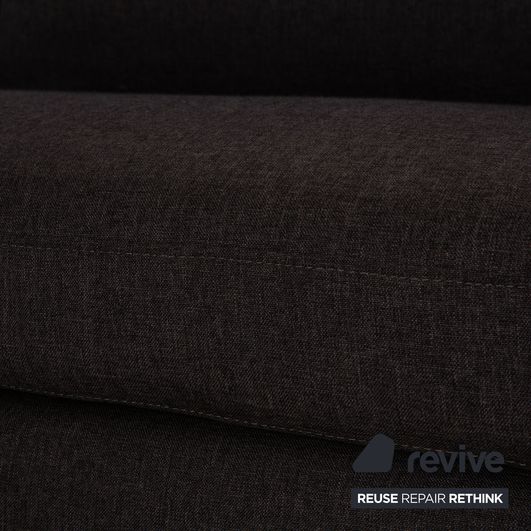 Who's Perfect LED Fabric Corner Sofa Gray Sofa Couch